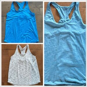 THREE Lululemon twist back tanks